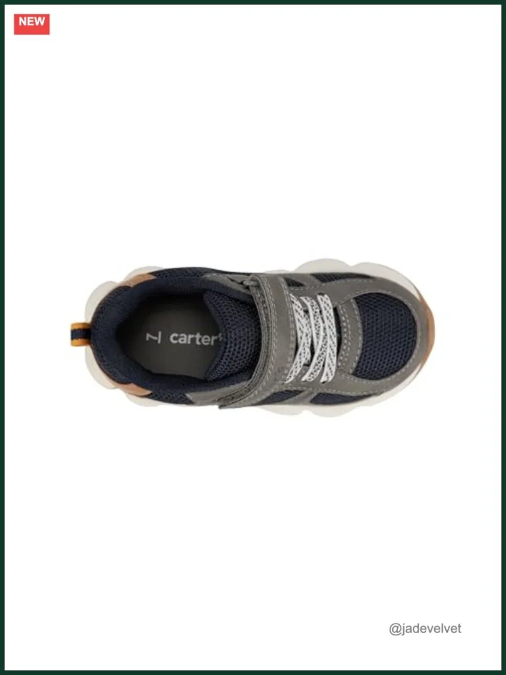 Hook & Loop Sneakers with Breathable PU Upper, Easy On/Off